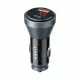 Havit - Car Charger (CC2017) - Type-C, USB, 45W, 3A, Visible Internal Structural Design - Black / Blue