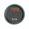 Havit - Car Charger (CC2017) - Type-C, USB, 45W, 3A, Visible Internal Structural Design - Black / Blue