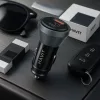 Havit - Car Charger (CC2017) - Type-C, USB, 45W, 3A, Visible Internal Structural Design - Black / Blue