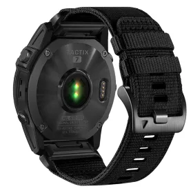   Techsuit - Watchband QuickFit 20mm (W070) - Instinct 2S Solar/Approach S70 42mm/Fenix 7S Pro Sapphire Solar - Obsidian Black