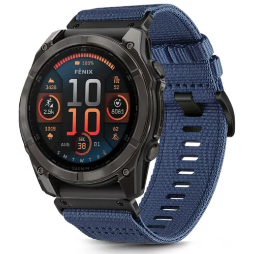 Techsuit - Watchband QuickFit 20mm (W070) - Instinct 2S Solar/Approach S70 42mm/fenix 7S Pro Sapphire Solar - Nightshade Blue