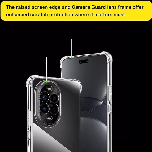 Techsuit - Shockproof Átlátszó Ütésálló Szilikon tok - Huawei nova 13 Pro - Átlátszó