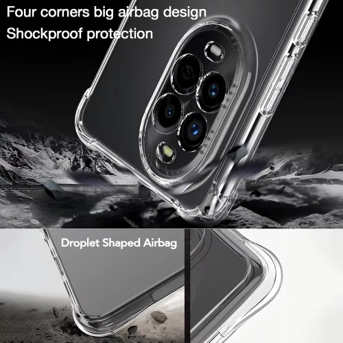 Techsuit - Shockproof Átlátszó Ütésálló Szilikon tok - Huawei nova 13 Pro - Átlátszó