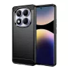 Techsuit - Carbon szilikon tok - Xiaomi Redmi Note 14 Pro 4G - Fekete
