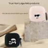 Karl Lagerfeld - Silicone Choupette Head 3D (KLA4RUNCHK) - Apple AirPods 4 - Black