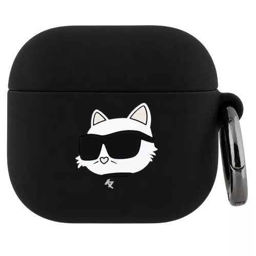 Karl Lagerfeld - Silicone Choupette Head 3D (KLA4RUNCHK) - Apple AirPods 4 - Black