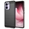 Techsuit - Carbon szilikon tok - Oppo Reno13 F 4G / Reno13 F 5G / Reno13 FS 5G - Fekete