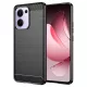 Techsuit - Carbon szilikon tok - Oppo Reno13 F 4G / Reno13 F 5G / Reno13 FS 5G - Fekete