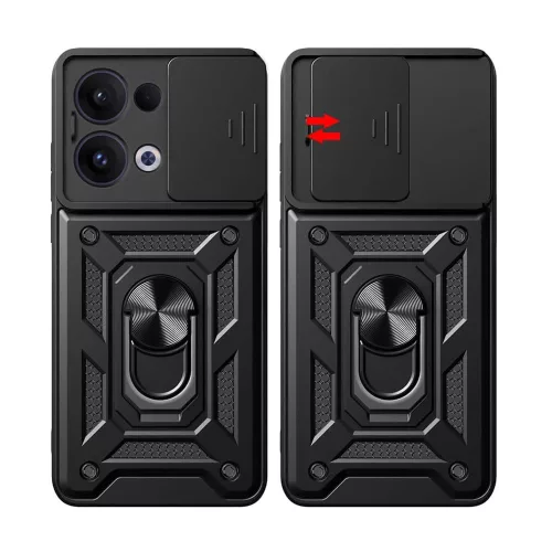 Techsuit - CamShield ütésálló tok - Oppo Reno13 - Fekete