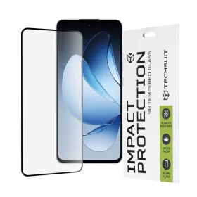   Techsuit - 111D Full Cover / Full Glue üvegfólia - Oppo Reno13 - Fekete széllel