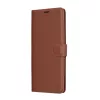 Techsuit - Leather Folio kinyitható tok - Xiaomi Redmi Note 14 Pro 4G - Barna