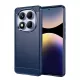 Techsuit - Carbon szilikon tok - Xiaomi Redmi Note 14 Pro 4G - Kék