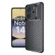 Techsuit - CarbonFiber szilikon tok - Xiaomi Redmi Note 14 4G (Regional) - Fekete