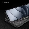 Techsuit - CarbonFiber szilikon tok - Xiaomi Redmi Note 14 4G (Regional) - Fekete