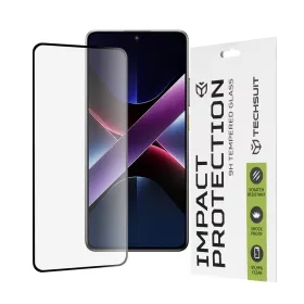   Techsuit - 111D Full Cover / Full Glue Glass - Xiaomi Poco X7 Pro - Black