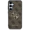 Guess - Keménytok 4G Nagy Fém Logó (GUHCS25S4GMGBR) - Samsung Galaxy S25 - Barna