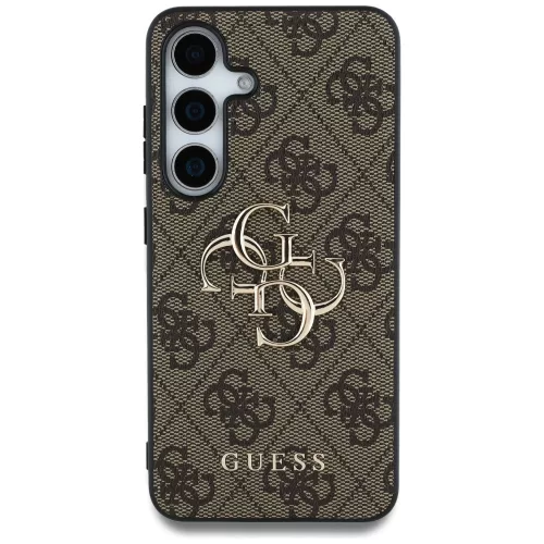 Guess - Keménytok 4G Nagy Fém Logó (GUHCS25S4GMGBR) - Samsung Galaxy S25 - Barna