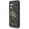 Guess - Keménytok 4G Nagy Fém Logó (GUHCS25S4GMGBR) - Samsung Galaxy S25 - Barna