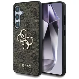   Guess - Keménytok 4G Nagy Fém Logó (GUHCS25M4GMGBR) - Samsung Galaxy S25 Plus - Barna