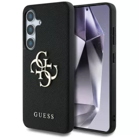   Guess - Hardcase 4G Grained Big and Classic Logo (GUHCS25SPGT4MBK) - Samsung Galaxy S25 - Black