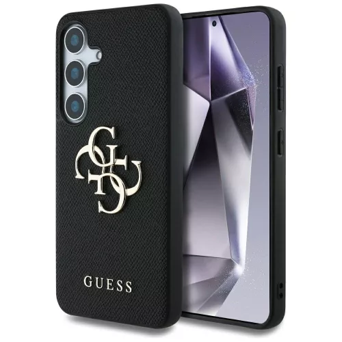 Guess - Hardcase 4G Grained Big and Classic Logo (GUHCS25SPGT4MBK) - Samsung Galaxy S25 - Black