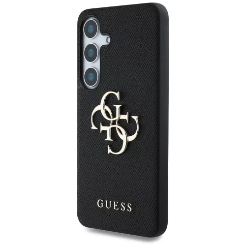 Guess - Hardcase 4G Grained Big and Classic Logo (GUHCS25SPGT4MBK) - Samsung Galaxy S25 - Black