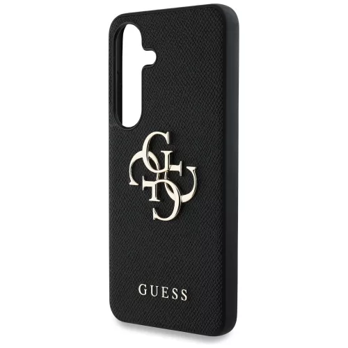 Guess - Hardcase 4G Grained Big and Classic Logo (GUHCS25SPGT4MBK) - Samsung Galaxy S25 - Black
