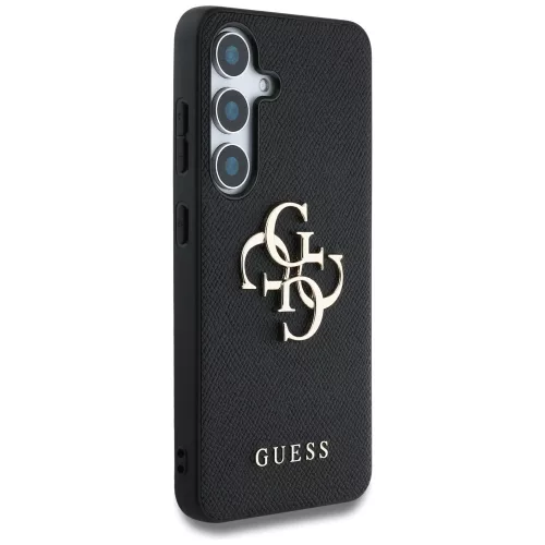 Guess - Hardcase 4G Grained Big and Classic Logo (GUHCS25SPGT4MBK) - Samsung Galaxy S25 - Black