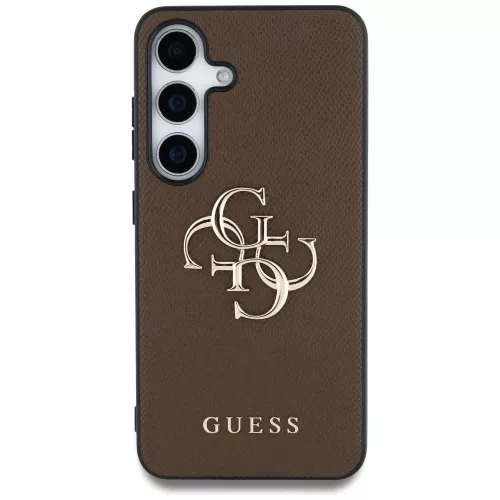 Guess - Hardcase 4G Grained Big and Classic Logo (GUHCS25SPGT4MBW) - Samsung Galaxy S25 - Brown