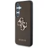Guess - Hardcase 4G Grained Big and Classic Logo (GUHCS25SPGT4MBW) - Samsung Galaxy S25 - Brown