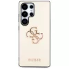 Guess - Keménytok 4G Szemcsézett Nagy és Klasszikus Logó (GUHCS25LPGT4MBE) - Samsung Galaxy S25 Ultra - Bézs