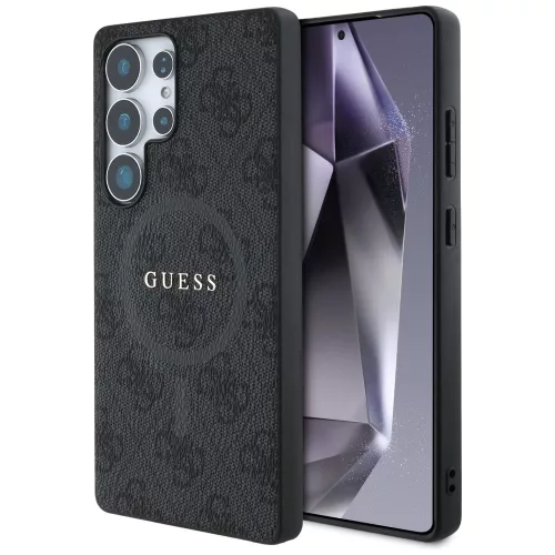 Guess - 4G Gyűrű Klasszikus Logó MagSafe (GUHMS25LG4GFRK) - Samsung Galaxy S25 Ultra - Fekete