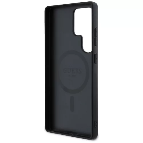 Guess - 4G Gyűrű Klasszikus Logó MagSafe (GUHMS25LG4GFRK) - Samsung Galaxy S25 Ultra - Fekete