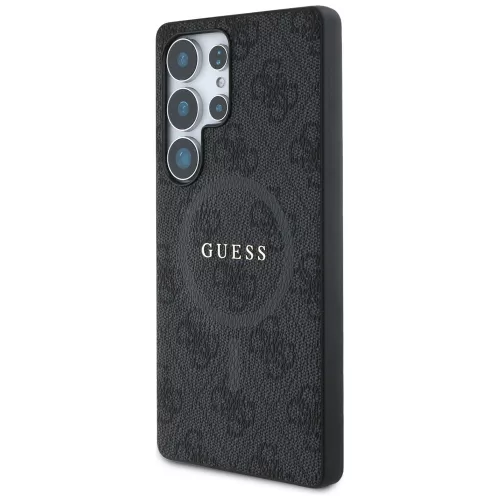 Guess - 4G Gyűrű Klasszikus Logó MagSafe (GUHMS25LG4GFRK) - Samsung Galaxy S25 Ultra - Fekete