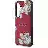 Guess - Virágos MagSafe (GUHMS25SPGNMPLMF) - Samsung Galaxy S25 - Fukszia