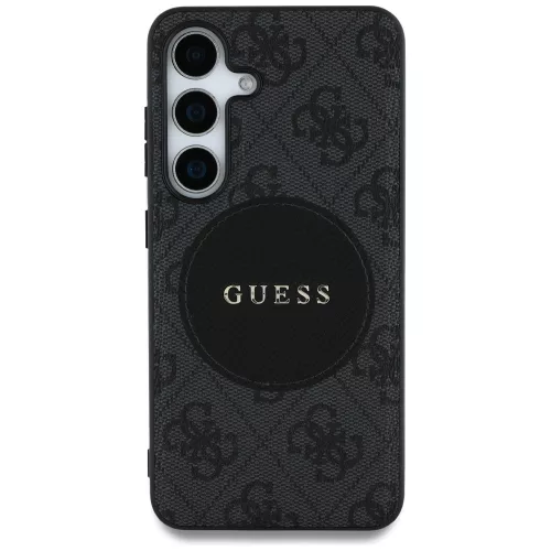 Guess - 4G Circle Classic Logo MagSafe (GUHMS25SP4PGRSGK) - Samsung Galaxy S25 - Black