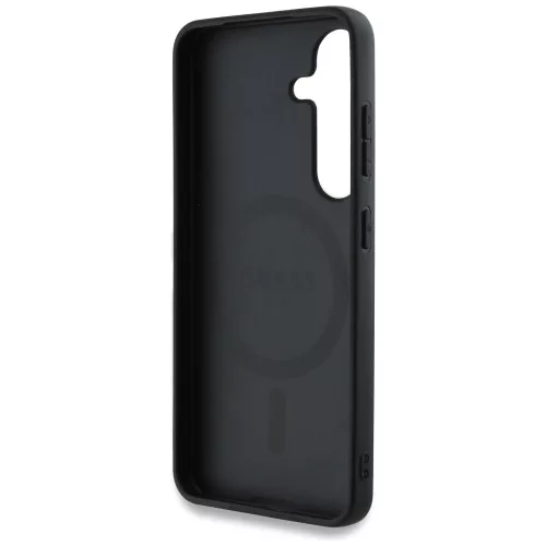 Guess - 4G Circle Classic Logo MagSafe (GUHMS25SP4PGRSGK) - Samsung Galaxy S25 - Black