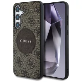  Guess - 4G Circle Classic Logo MagSafe (GUHMS25MP4PGRSGW) - Samsung Galaxy S25 Plus - Brown