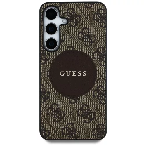 Guess - 4G Circle Classic Logo MagSafe (GUHMS25MP4PGRSGW) - Samsung Galaxy S25 Plus - Brown