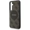 Guess - 4G Circle Classic Logo MagSafe (GUHMS25MP4PGRSGW) - Samsung Galaxy S25 Plus - Brown