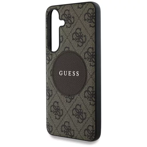 Guess - 4G Circle Classic Logo MagSafe (GUHMS25MP4PGRSGW) - Samsung Galaxy S25 Plus - Brown