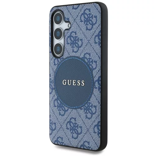 Guess - 4G Circle Classic Logo MagSafe (GUHMS25MP4PGRSGB) - Samsung Galaxy S25 Plus - Blue