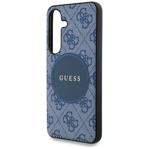 Guess - 4G Circle Classic Logo MagSafe (GUHMS25MP4PGRSGB) - Samsung Galaxy S25 Plus - Blue