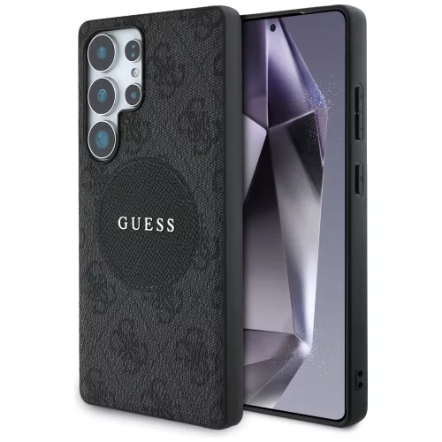 Guess - 4G Kör Klasszikus Logó MagSafe (GUHMS25LP4PGRSGK) - Samsung Galaxy S25 Ultra - Fekete