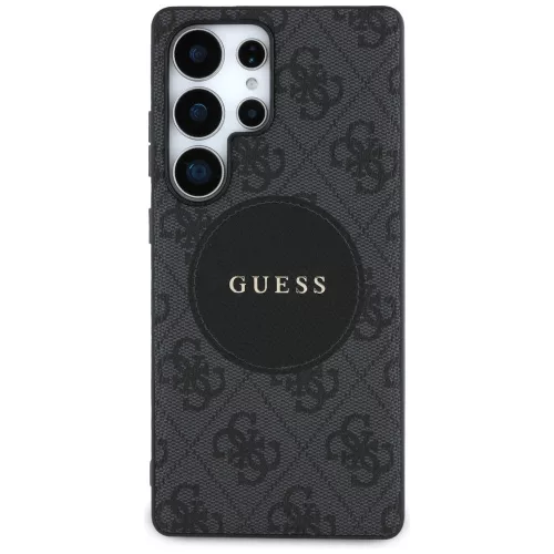Guess - 4G Kör Klasszikus Logó MagSafe (GUHMS25LP4PGRSGK) - Samsung Galaxy S25 Ultra - Fekete