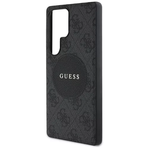Guess - 4G Kör Klasszikus Logó MagSafe (GUHMS25LP4PGRSGK) - Samsung Galaxy S25 Ultra - Fekete