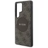Guess - 4G Kör Klasszikus Logó MagSafe (GUHMS25LP4PGRSGW) - Samsung Galaxy S25 Ultra - Barna