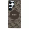 Guess - 4G Kör Klasszikus Logó MagSafe (GUHMS25LP4PGRSGW) - Samsung Galaxy S25 Ultra - Barna