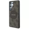 Guess - 4G Kör Klasszikus Logó MagSafe (GUHMS25LP4PGRSGW) - Samsung Galaxy S25 Ultra - Barna