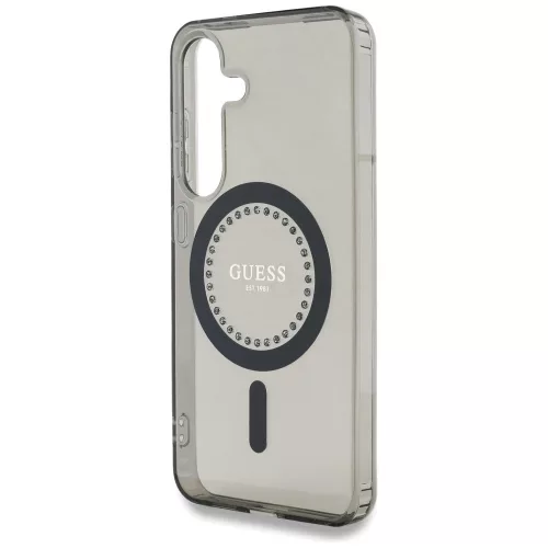 Guess - IML Rhinestones MagSafe (GUHMS25SPFTDTEK) - Samsung Galaxy S25 - Black